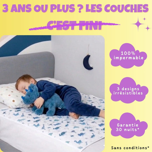 🌙 Alèse 100% Imperméable & Silencieuse - Protection matelas enfant pour nuits sèches OEKO-TEX® | Le Petit Nuage™