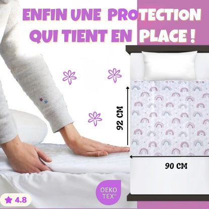 🌙 Alèse 100% Imperméable & Silencieuse - Protection matelas enfant pour nuits sèches OEKO-TEX® | Le Petit Nuage™