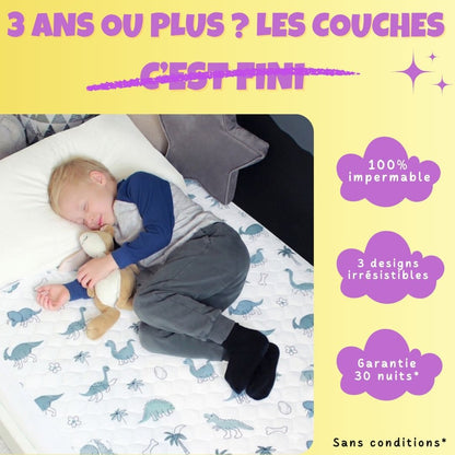 🌙 Alèse 100% Imperméable & Silencieuse - Protection matelas enfant pour nuits sèches OEKO-TEX® | Le Petit Nuage™